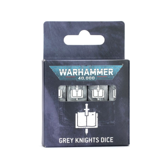 Warhammer 40k: Kości Grey Knights (16 sztuk, oficjalny zestaw D6 Games Workshop)
